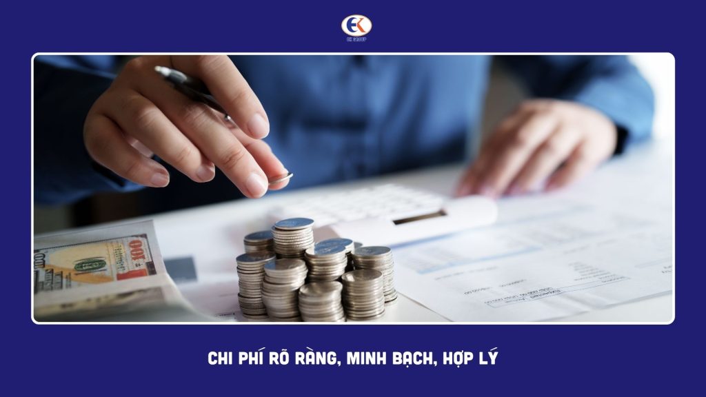 chi phí rõ ràng hợp lý