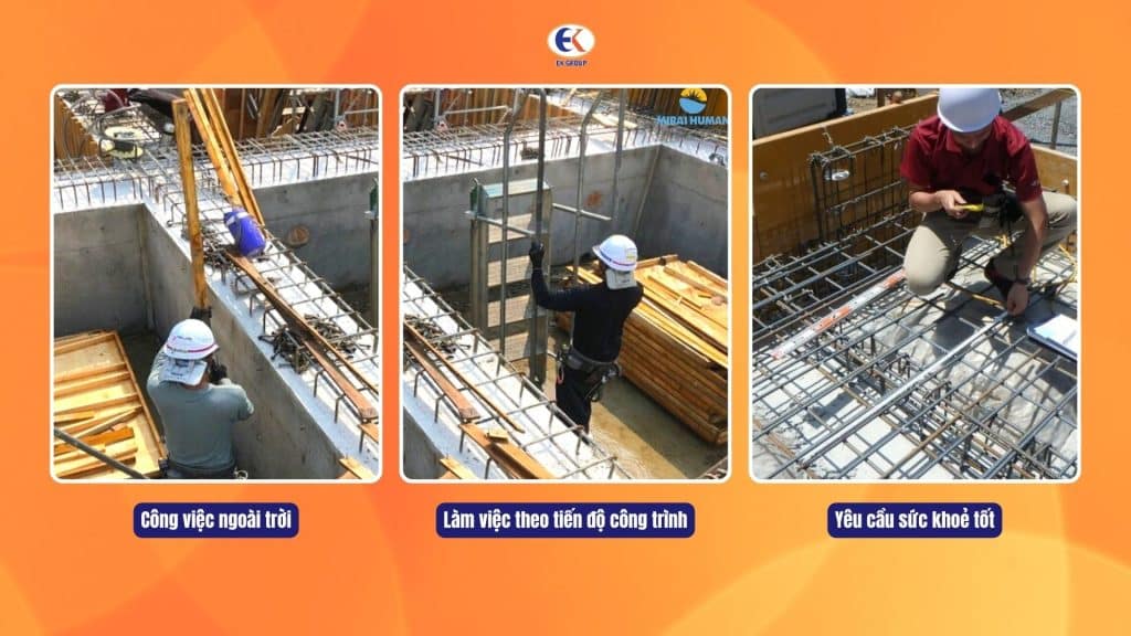 nhược điểm của đơn hàng thi công cốt thép tại nhật