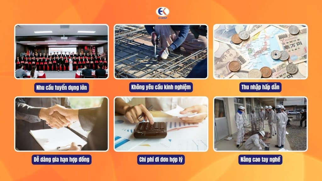 ưu điểm của đơn hàng thi công cốt thép tại nhật
