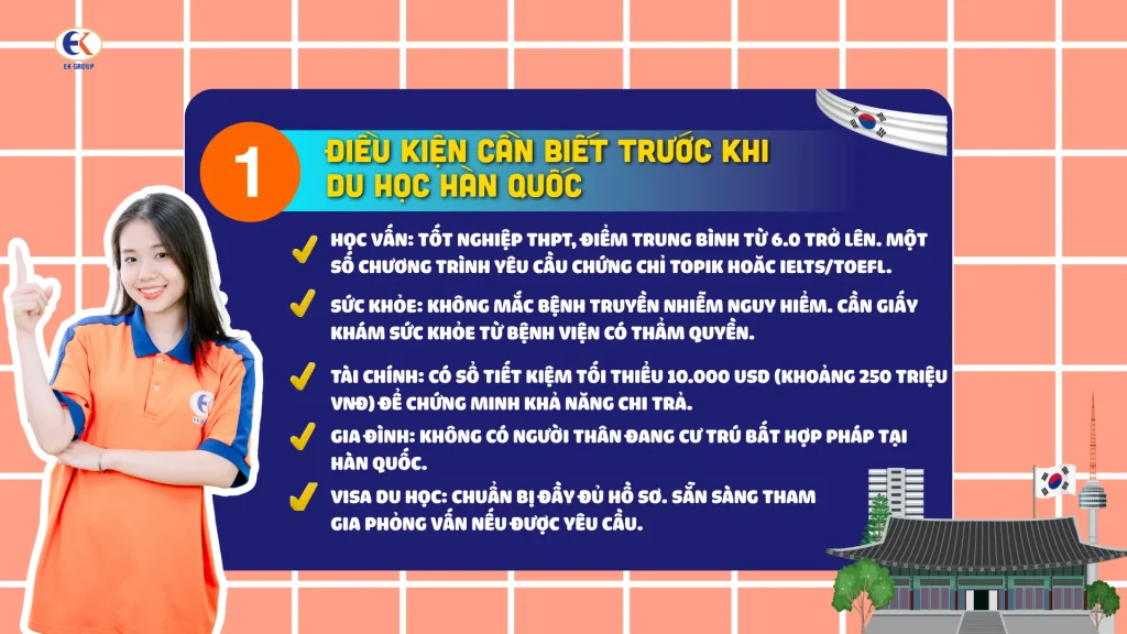 Chia sẻ kinh nghiệm du học Hàn Quốc 2026: Hành trang cần chuẩn bị cho người mới
