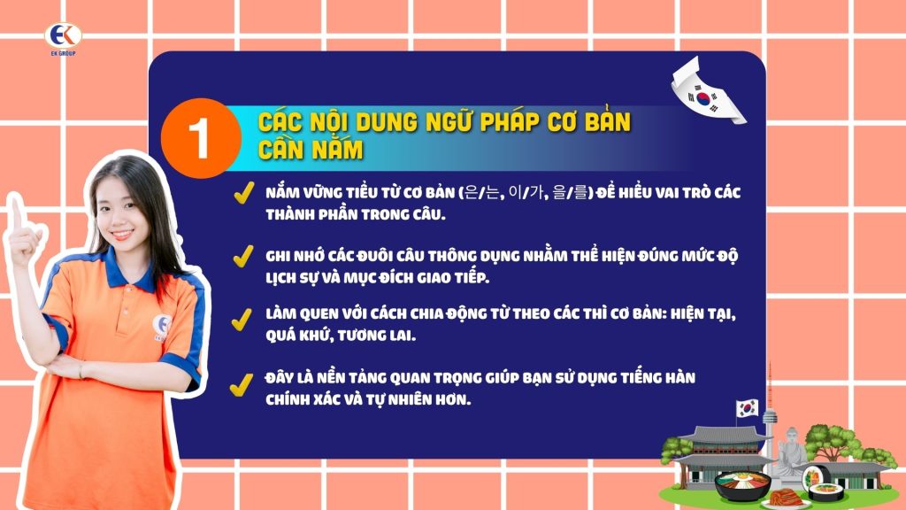Học ngữ pháp tiếng Hàn không khó: Phương pháp giúp bạn tiến bộ nhanh chóng