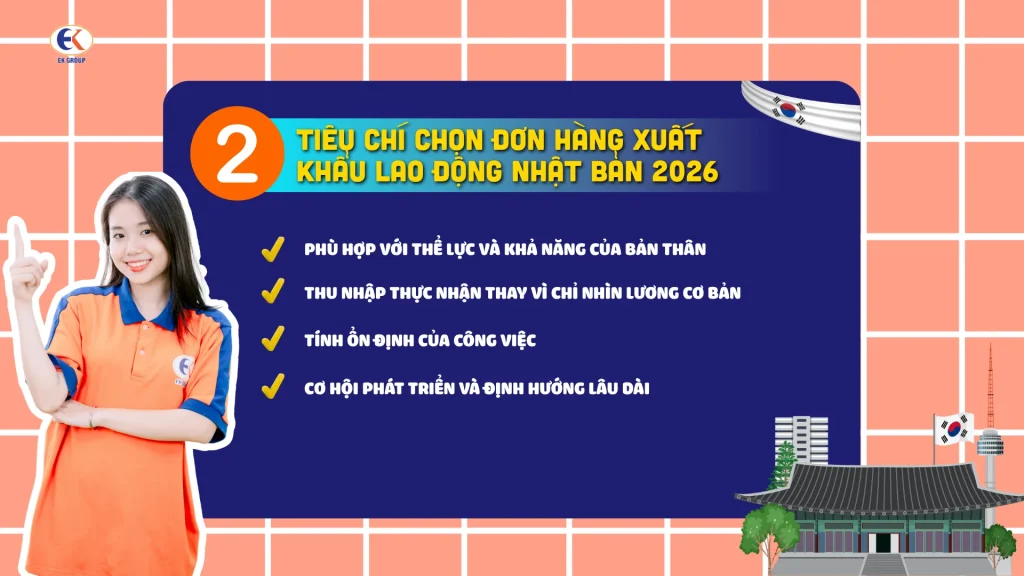 Năm 2026 nên chọn đơn hàng nào khi đi xuất khẩu lao động Nhật Bản?