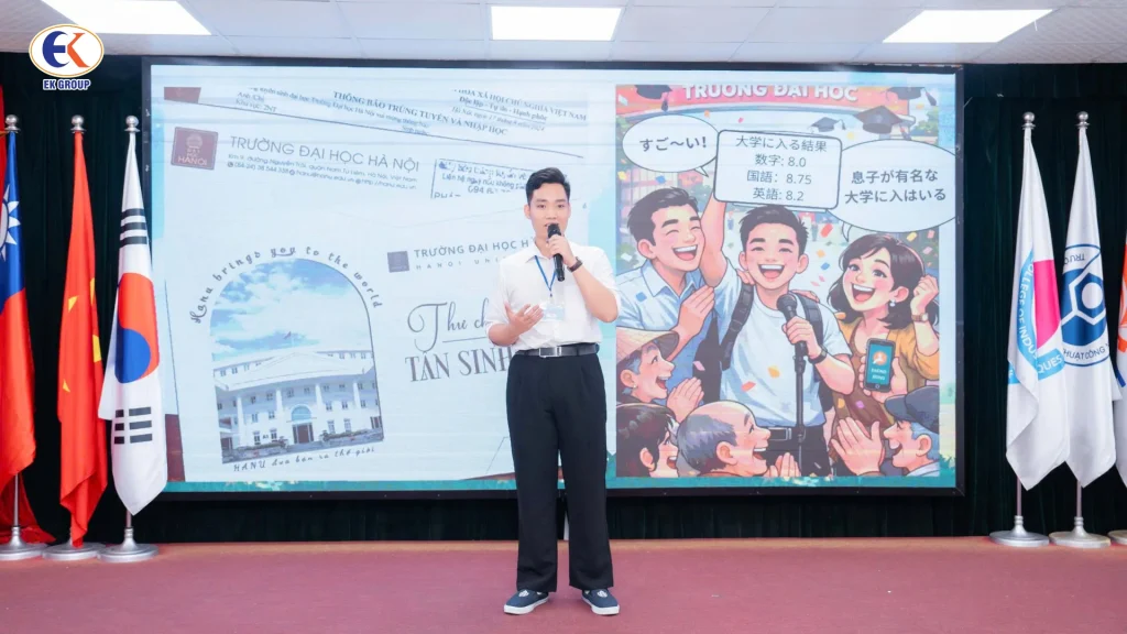 Vòng bán kết hùng biện tiếng Nhật tại EK GROUP khép lại với nhiều dấu ấn cảm xúc