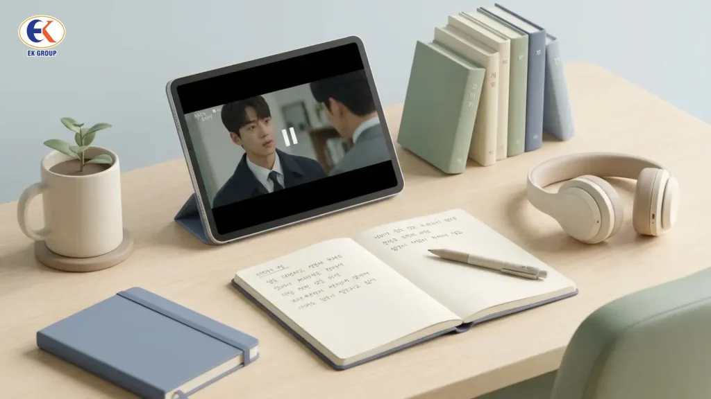 Học qua phim ảnh, video và âm nhạc