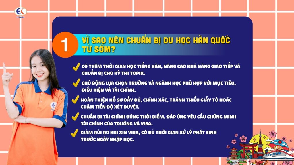 Đi du học Hàn Quốc cần chuẩn bị trước bao lâu?