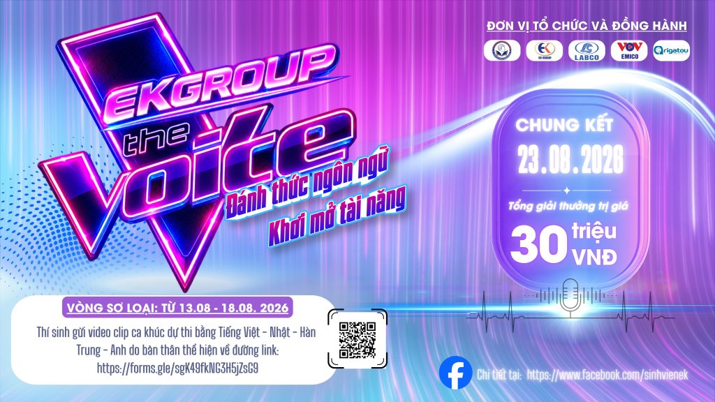 EK GROUP phát động EKG VOICE 2026 – Đánh thức ngôn ngữ, khơi mở tài năng