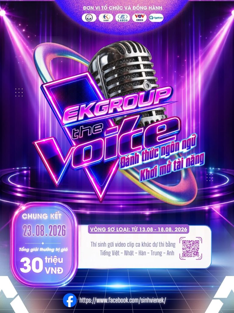EK GROUP phát động EKG VOICE 2026 – Đánh thức ngôn ngữ, khơi mở tài năng