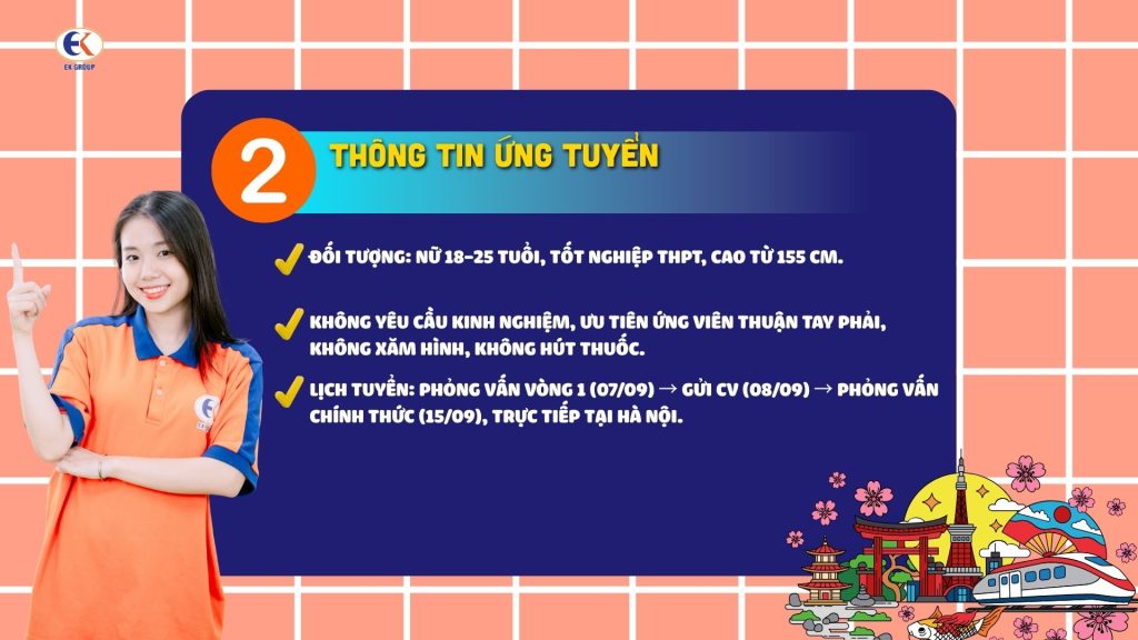 Đơn hàng Hot tháng 9 tại EK: Chế biến thực phẩm tại chuỗi siêu thị LIFE hàng đầu Nhật Bản