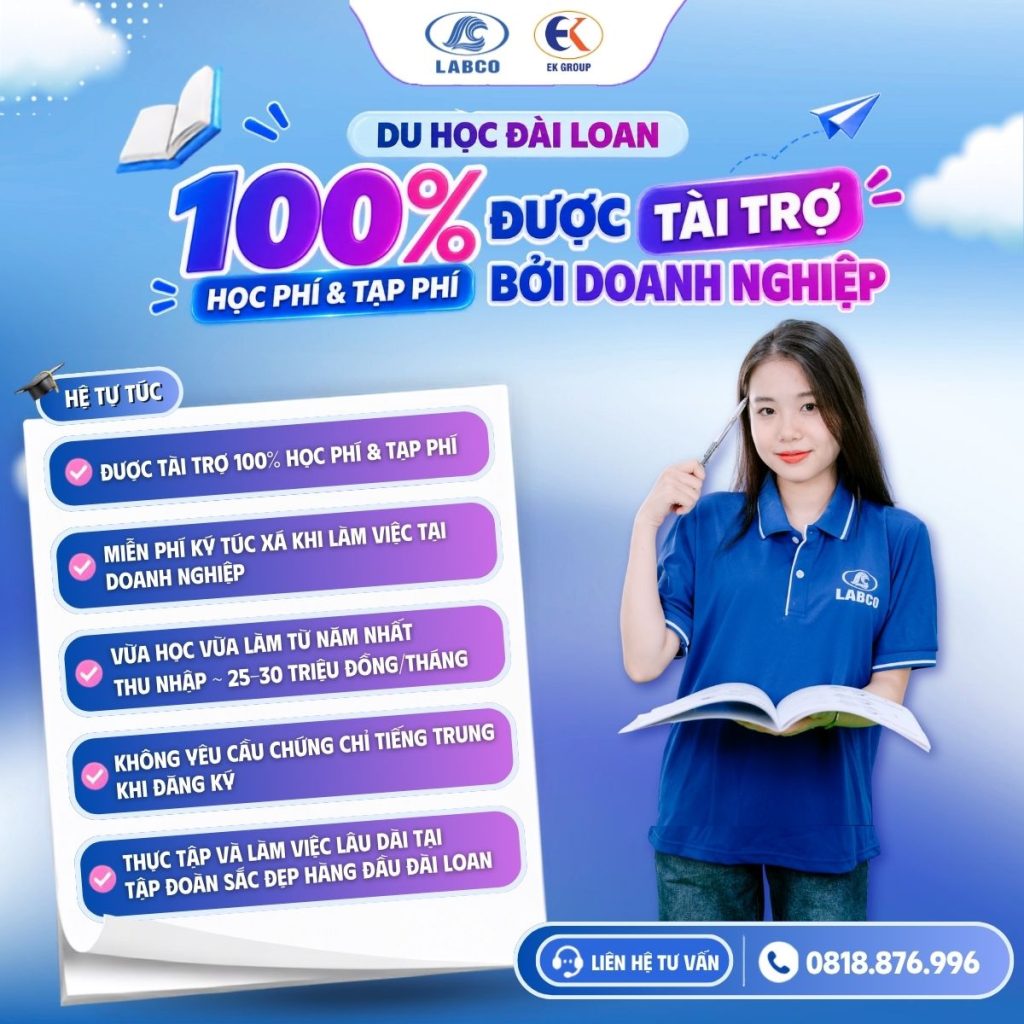 Chương trình du học Đài Loan doanh nghiệp tài trợ có gì đáng chú ý